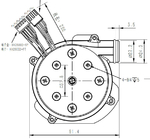 OWB9250C Brushless DC Centrifugal Blower Industri CPAP Blower Fan 3.1 ''8Kpa 24V
