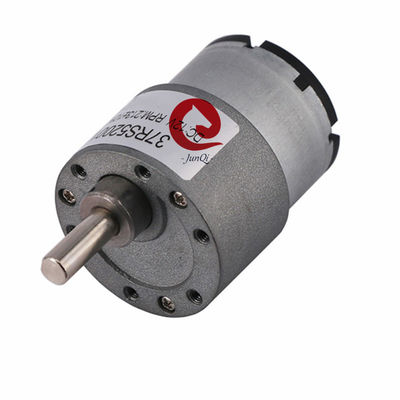 JQM-37RS520 12V Micro Reduction Motor Eksentrik Shaft Dengan 37mm Spur Gearbox Untuk Peralatan Kantor