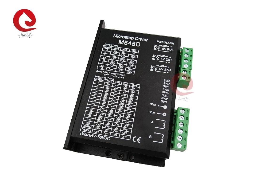 Junqi Nema23/34 Stepper Driver DM545D 4.5A 24 ~ 50VDC Untuk 2 Fase Stepper Motor Controller Mesin Ukiran CNC