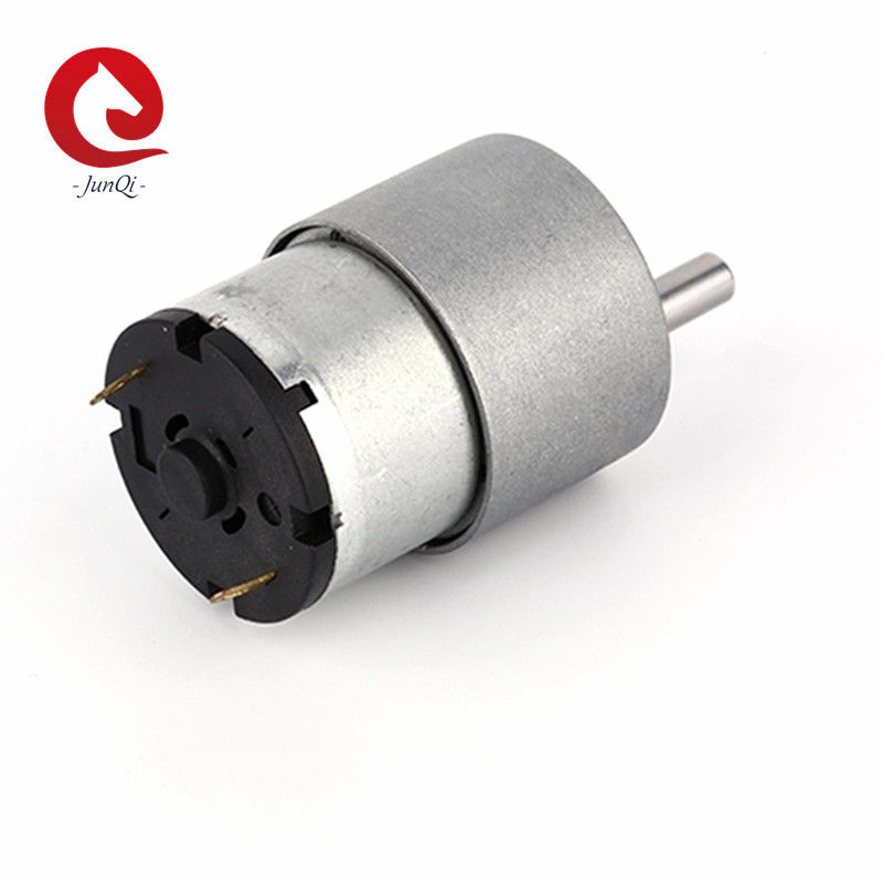 JQM-37RS520 12V Micro Reduction Motor Eksentrik Shaft Dengan 37mm Spur Gearbox Untuk Peralatan Kantor