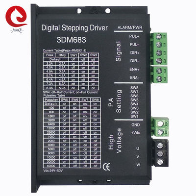 Driver Motor Digital 3 Phase Stepper 3DM683 60VDC 8.3A Untuk Mesin Pemotong Ukiran NEMA23